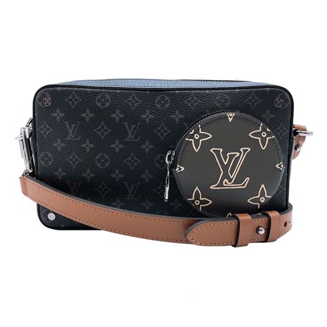 lv m69688|Louis Vuitton Volga On Strap Monogram Eclipse Patchwork .